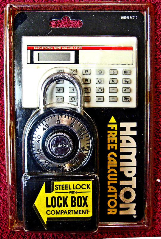 Hampton 2″ Steel Dial Combination Lock Secret Compartment, NEW Sealed, Old Stock