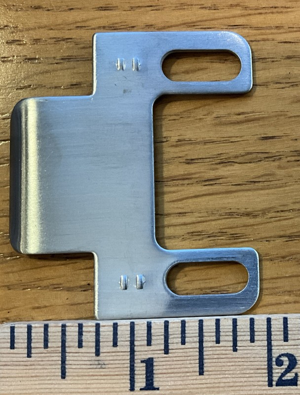2 Adjustable Security Strike plate for wood, steel or fiberglass doors (2 Pairs) gallery