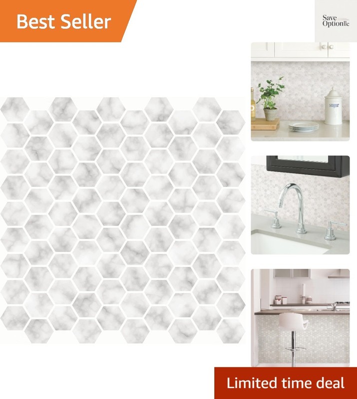 Transformative Hexagon Peel & Stick Backsplash Tiles – Moisture Resistant