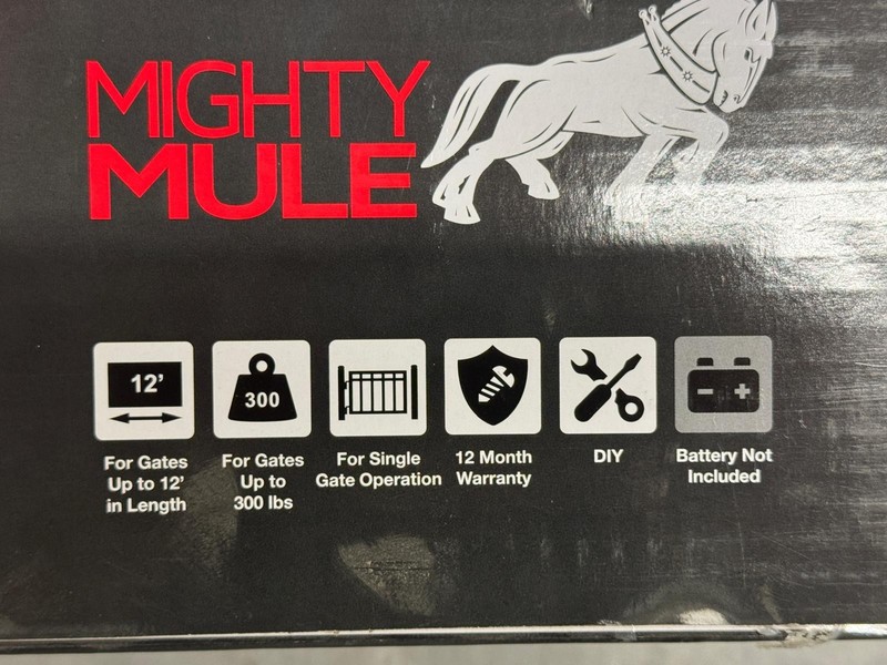Mighty Mule MM271 Light Duty Single Swing Gate Opener (Up to 300 lbs) - SHIPS FR gallery