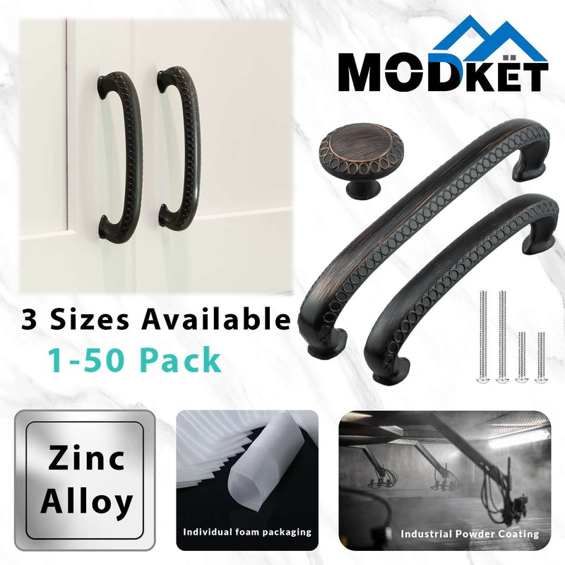 Traditional Kitchen Cabinet Handles Pulls Knob Oil Rubbed Bronze Drawer Hardware