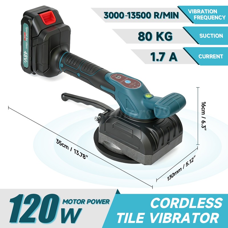 Tile Vibration Machine Tool Tile Vibration Leveling Machine 21V with 2batteries gallery