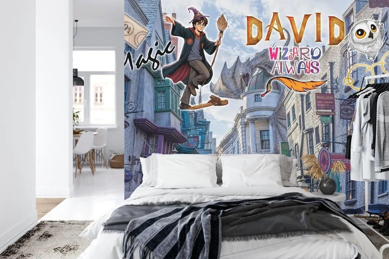 Wizard Magic Mural | Kids Room Wallpaper Mural Removeable Washable Peel & Stick gallery