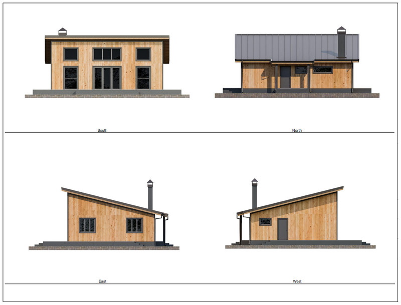 Charming Backyard Cabin 3 Bed, 1 Bath, Architectural Build Plans PDF Download gallery