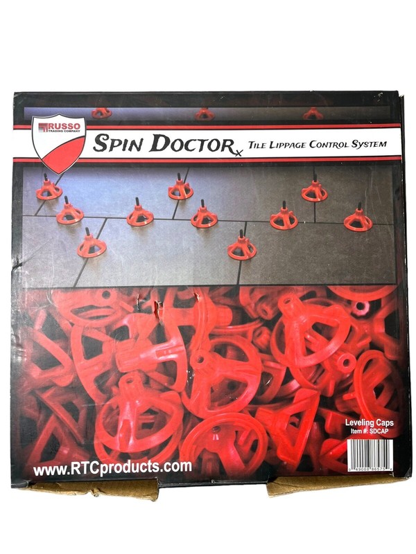Spin Doctor Tile Leveling System Caps ONLY 100 PCS in Box Item# SDCAP