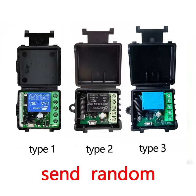 433Mhz Remote Control Wireless Switch DC 12V 1CH RF 10A Relay Receiver and 2CH T gallery