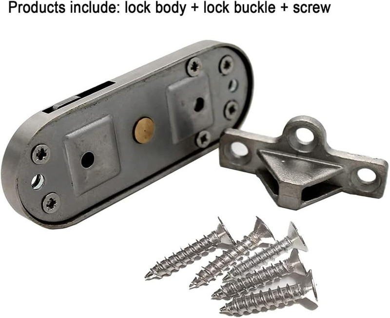 Sliding Bolt Door Lock,Slide Locks for inside Door,90 Degree Moving Door Right A gallery