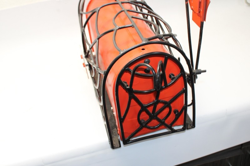 Custom Spiderweb Mailbox Hand Formed & Welded Web Bar & Shields on Both Sides gallery