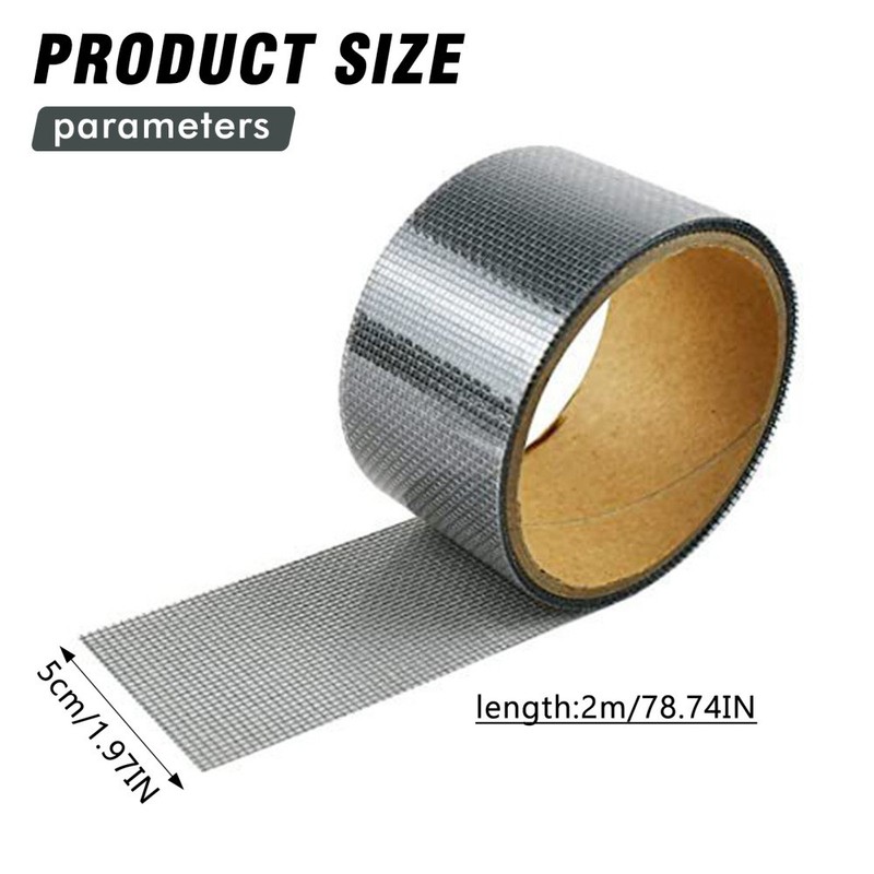 Screen Patch Repair Kit Window Repair Tape Fiberglass Covering Mesh Tool 2"x79" gallery