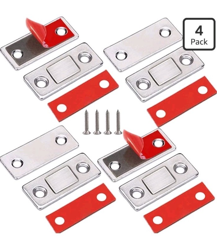 Ultra Thin Magnetic Catch 4 Pack – Discreet Closure for Cabinets & Drawers