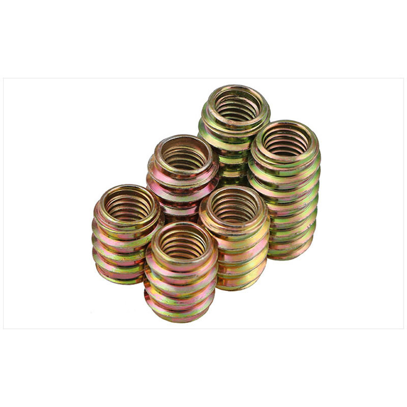 M6 M8 M10 In/Out Threaded Insert Nuts for Wood Furniture Connection Zinc Plated gallery