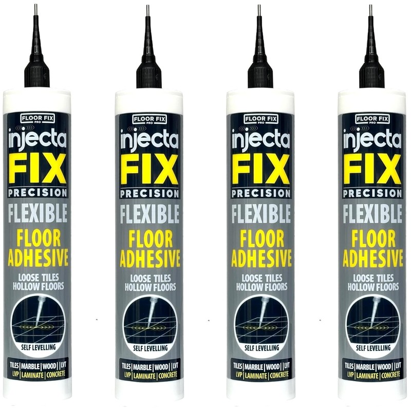 Extra Strength Tile Adhesive Kit - 4pk Liquid Repair Glue for Loose Floors gallery