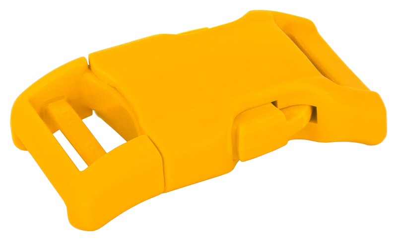10 – 1 Inch Yellow YKK Contoured Side Release Plastic Buckle