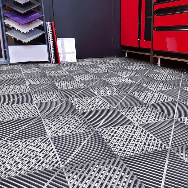 40 Pcs Interlocking Garage Floor Tiles 15.75” x 15.75” Garage Flooring Mat