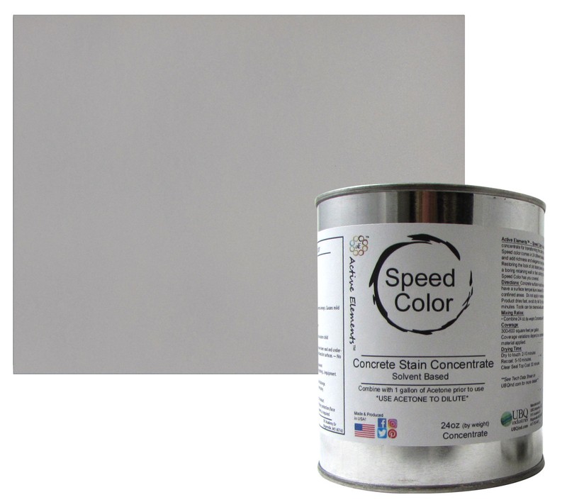 Fast Drying Concrete Stain-Professional-Easy to Use 100-150sq ft Smoke