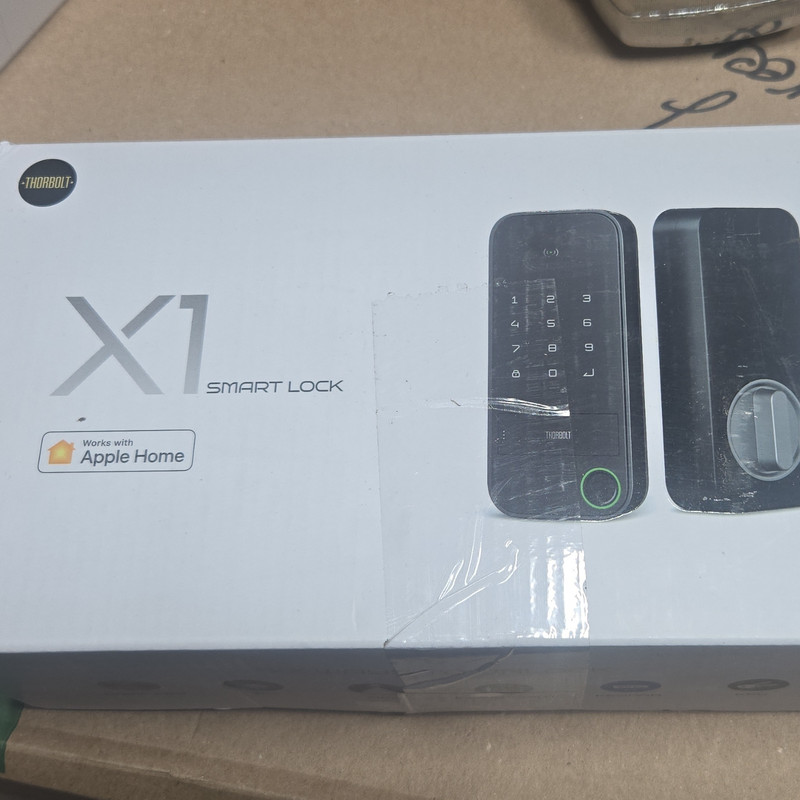 TTLock X1 Smart Lock Keypad Deadbolt, Black, Apple Home Compatible