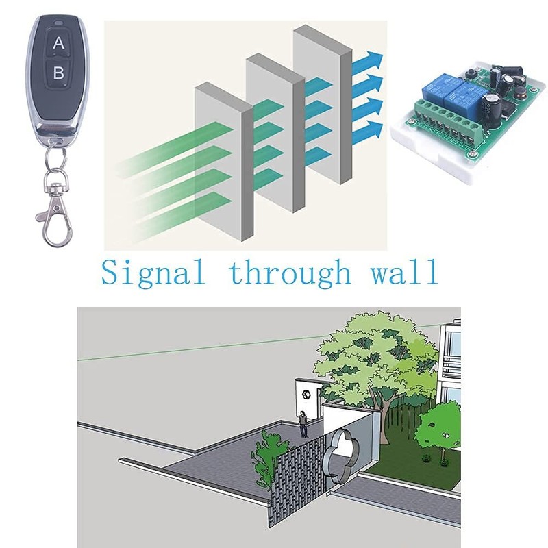 Wireless Remote Relay Switch DC 12V48V 24V 36V 2 Channel MultiFunction gallery