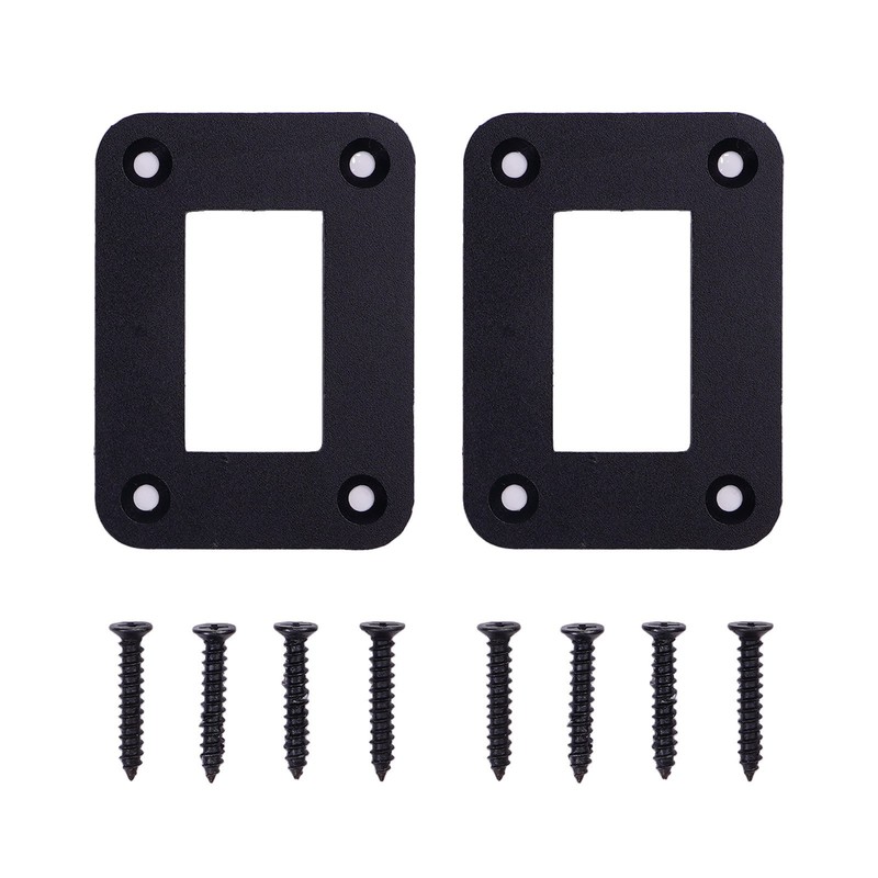2pcs Black Rocker Switch Panel Holder Compatible with Various Vehicles