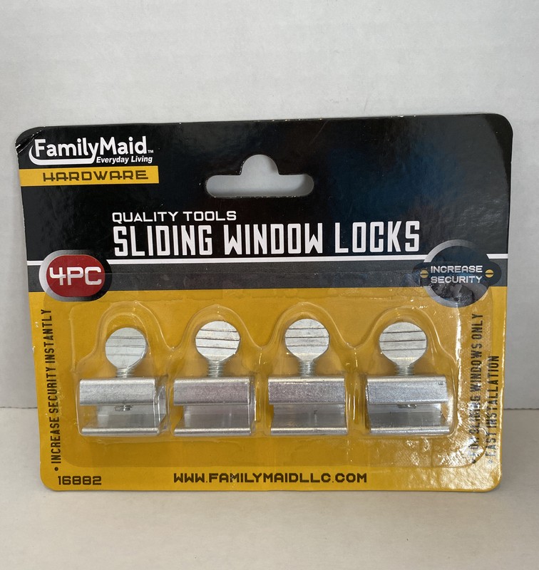 4 pc Sliding Window Locks Safety Easy Installation High Security Home Office NEW