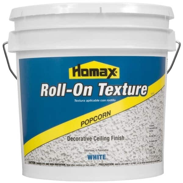 2 Gallon Decorative Ceiling Finish: White Popcorn Roll-On Texture NEW