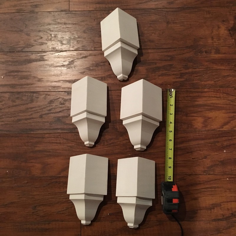 Crown Moulding Inside Corner Blocks made For 3 5/8″ Crown! 5 pack!
