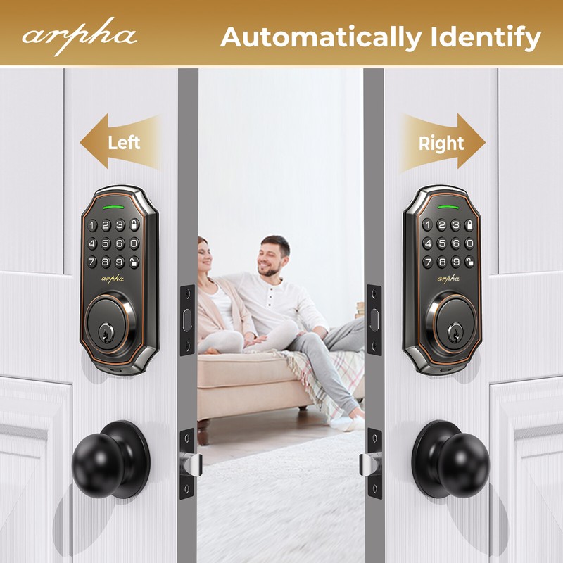 ARPHA Keyless Entry Smart Door Lock Auto Lock Keypad Deadbolt Digital Password gallery