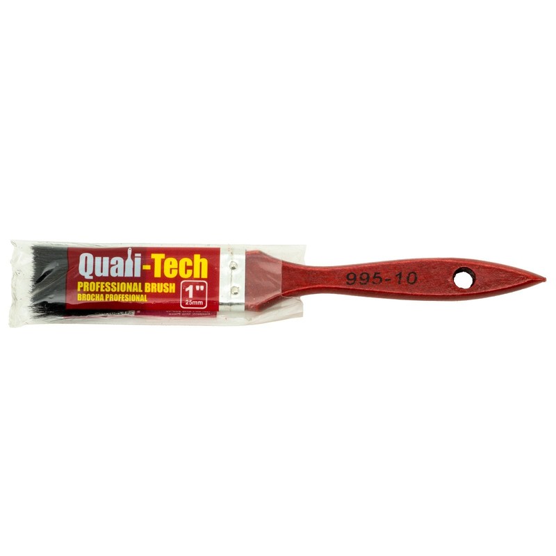 WorldWide Sales Online Quali-Tech 1″ Paint Brush with Natural Black Bristles