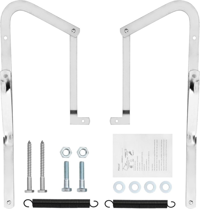 Attic Ladder Hinge Arms Steel Spring Compatible with Werner Mk1-Mk3 W2508 gallery