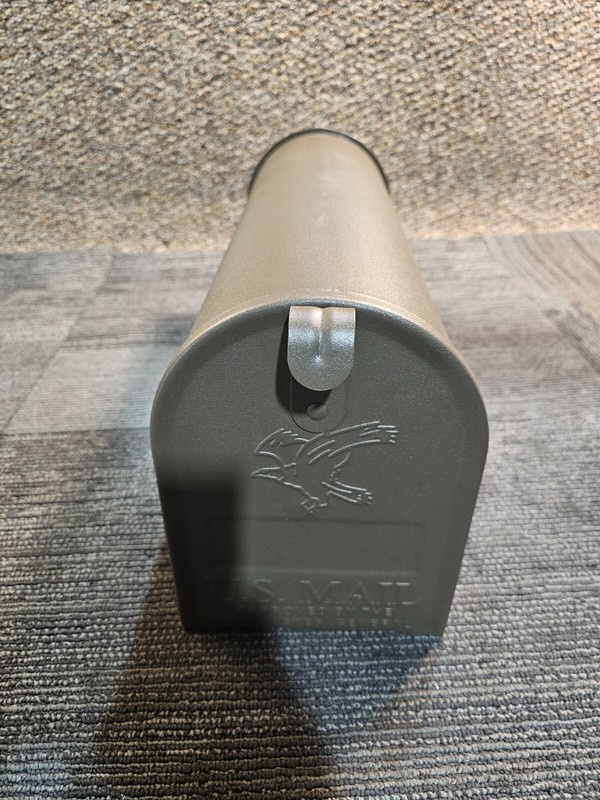 Medium Post Mount Mailbox, Durable Rust-Resistant Galvanized Steel, Elite Bronze gallery