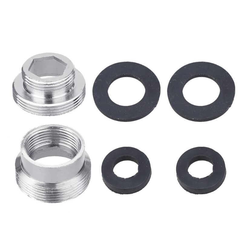 2Pcs Tap Adapter Male Thread Adaptors Tap Aerator Connector 22mm to 16mm