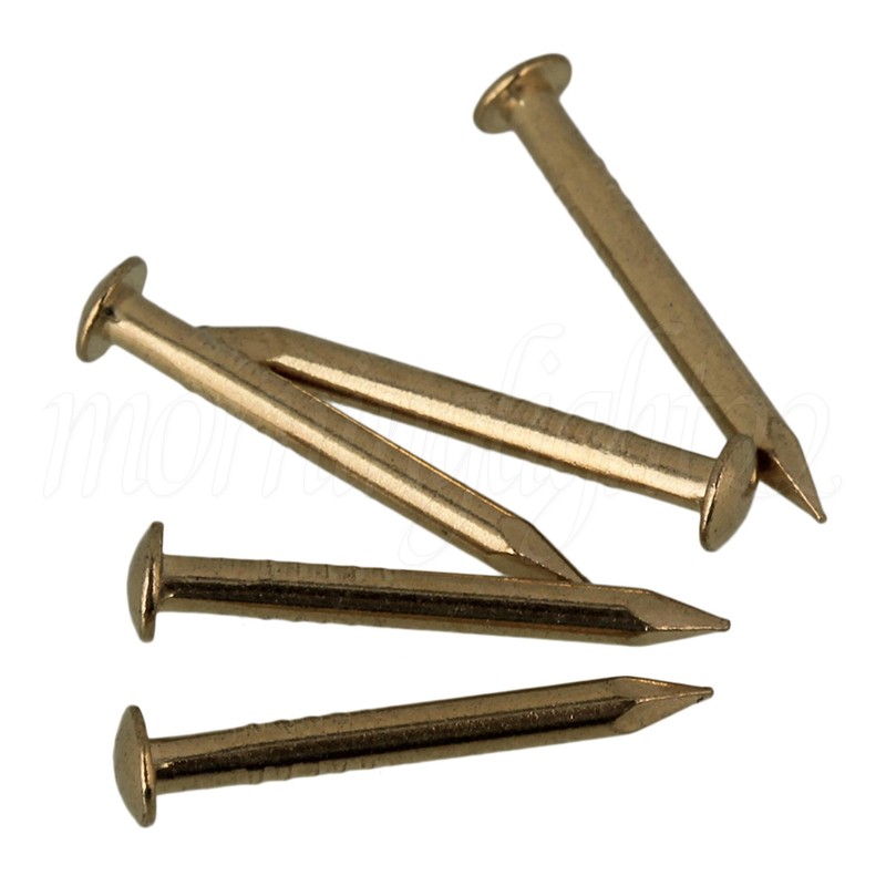 200PCS Copper Nails for Slating Round Head Button Stud 3x15mm Brass gallery