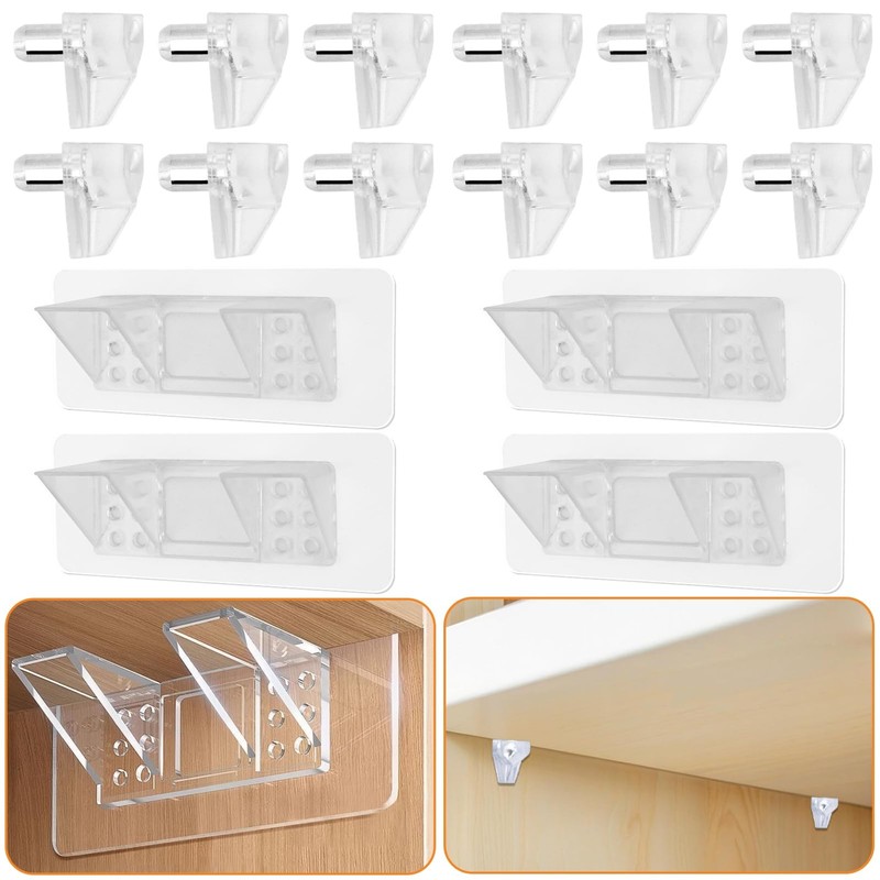 16Pcs Shelf Support Pegs, Include 12Pcs 5 Millimeters Cabinet Shelf Pegs and …