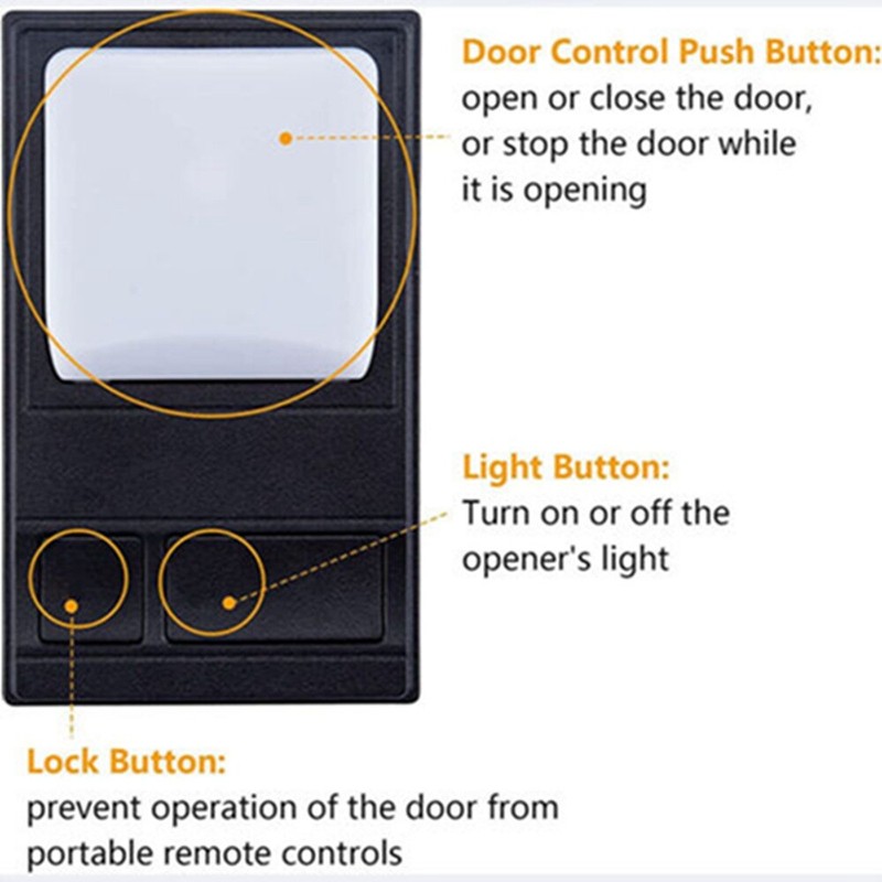 Multi-Function Wall Keypad Control Panel for LiftMaster 41A5273-1 78LM Black gallery