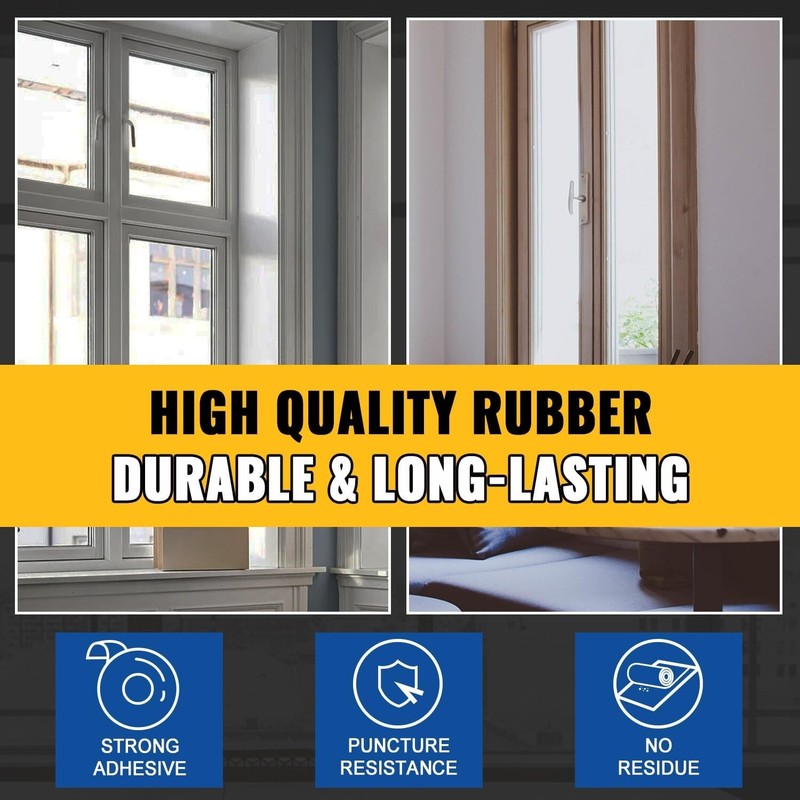 Transparent Window Weather Sealing Tape, 2 Inch x 40 Yards(120 Ft), Clear Win... gallery