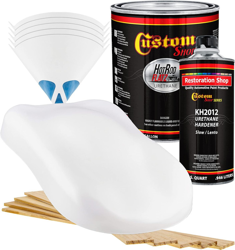 - Performance Bright White - Hot Rod Flatz Flat Matte Satin Urethane Auto Paint gallery