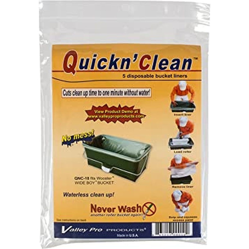 Wooster Genuine Quickn' Clean Wide Boy Bucket Liner 5-Pack, R472