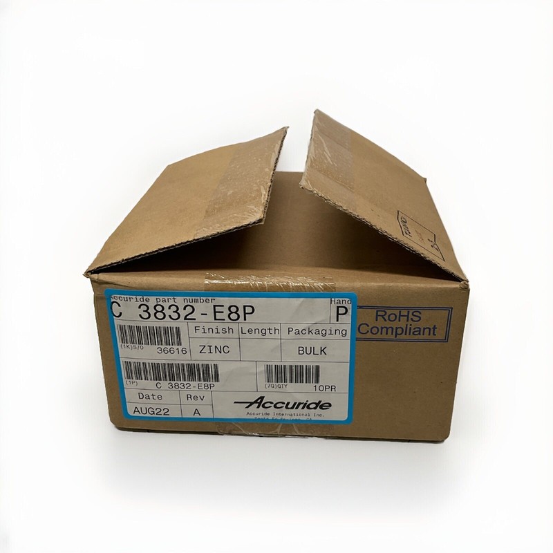 Case Of Accuride C3832 – E8P Drawer Slides 100 lb 10 Pair, 8″ Extension