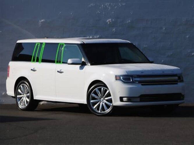 Pillar Post Window Trim Compatible with Ford Flex 2009-2019 - Gloss (Black) gallery
