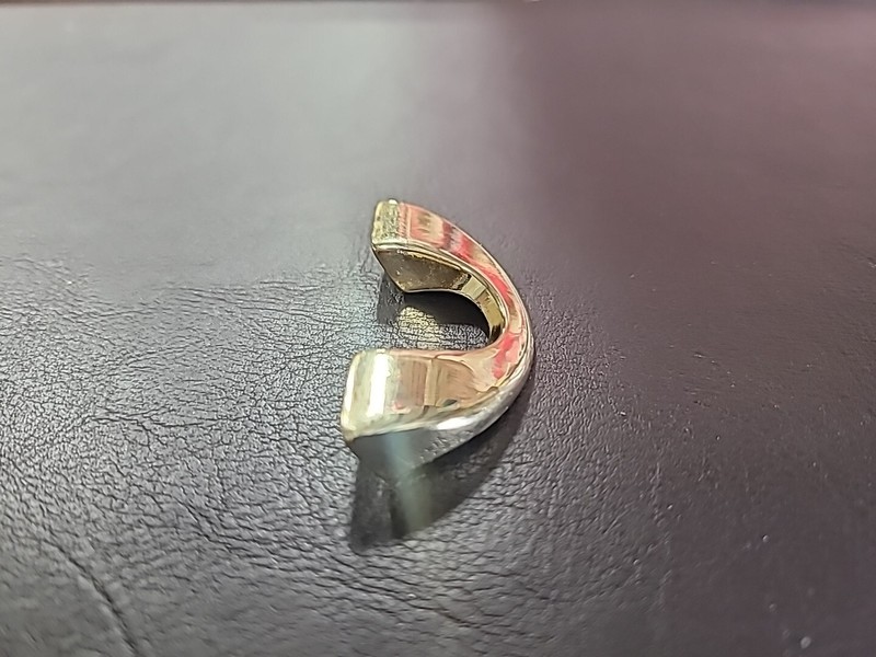 1.25 In CC Solid Brass Gold handle Forges polished Brass Finish Unique gallery