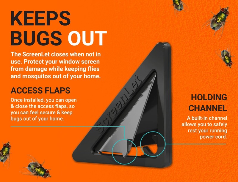 Window Screen Pass Through Attachment - Bring Inside Power Outside, Easily - ... gallery