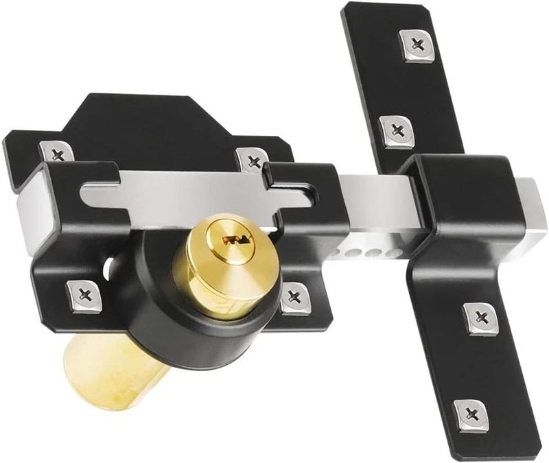 Barn Door Lock, 2″, Fence Gate Lock, Double Sided Gate Latch, Shed Door Lock for