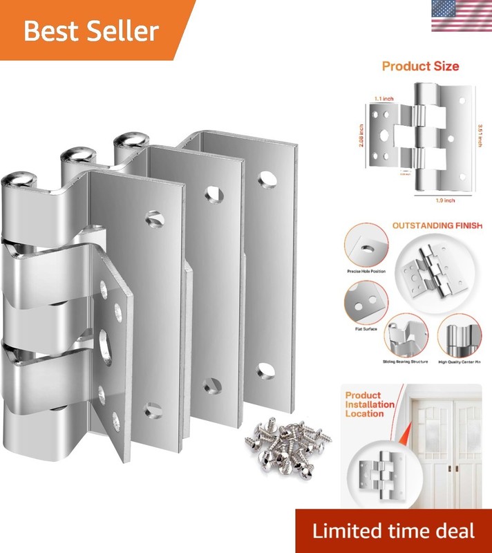 3 Pack Polished Replacement Door Hinges for Elixir Mobile Homes – Easy Install