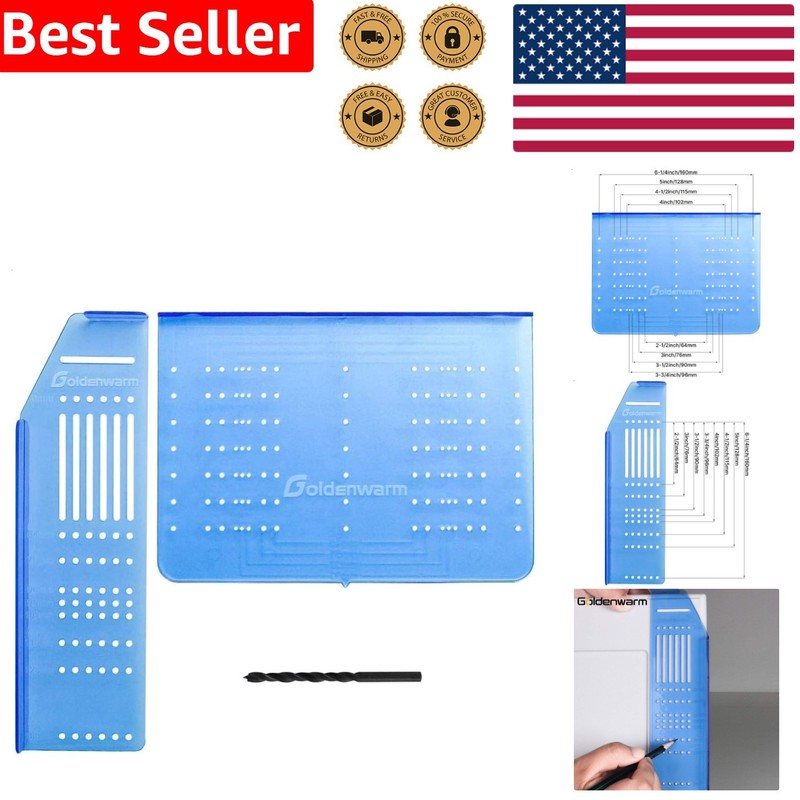 Door Handle Template Drawer Pull Jig Precision Drill Guide Mounting Tool Sturdy