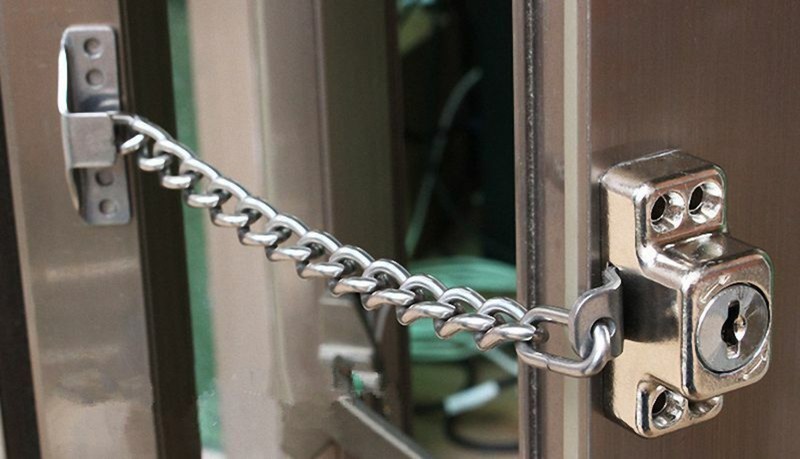 Key Door Chain High Security Safety 304 Stainless Steel Guard Restrictor Lock