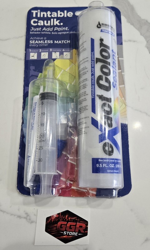 Sashco eXact Color Sealant Tintable Caulk w/ Syringe Applicato 9.5 oz