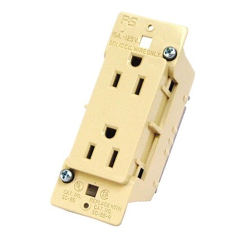 US Hardware 15 amps RV Duplex Receptacle 1 pk (Pack of 4)