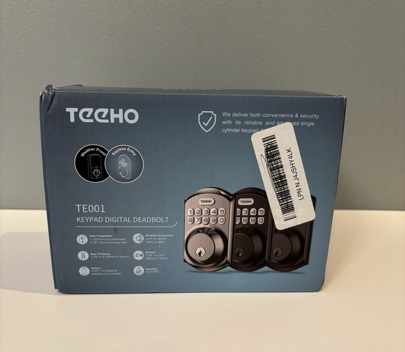 TEEHO Smart Lock, Keyless Entry Deadbolt w/ Keypad, Oil Rubbed Bronze • TE001