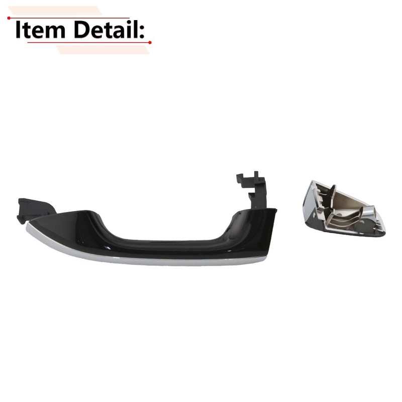 Rear Left Exterior Door Handle with Cap Compatible with Kia Optima 2016 Chrome gallery