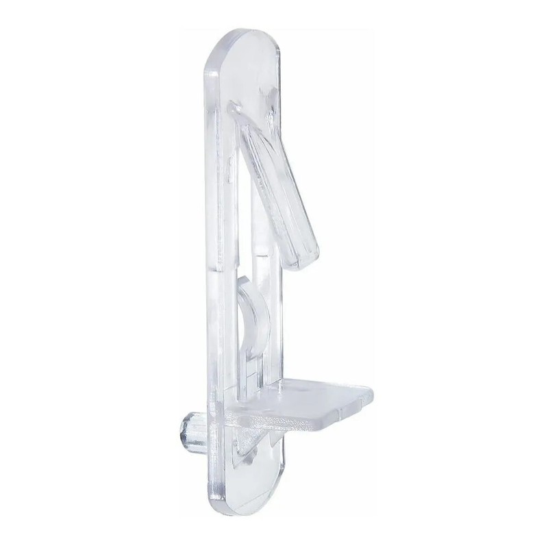 100x Plastic Locking Pin Clear Support Clip 5mm Hole for 3/4″ Cabinet Shelf ER3