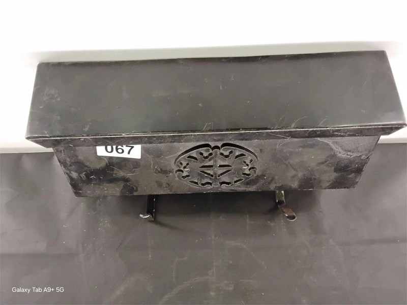 Mailbox 16'' Metal Wall Mount Newspaper Holder Hooks vintage letter mail box gallery